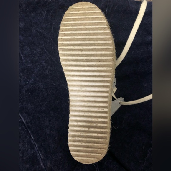 Pull&Bear lace up espadrille in blue US7 - Picture 4 of 4